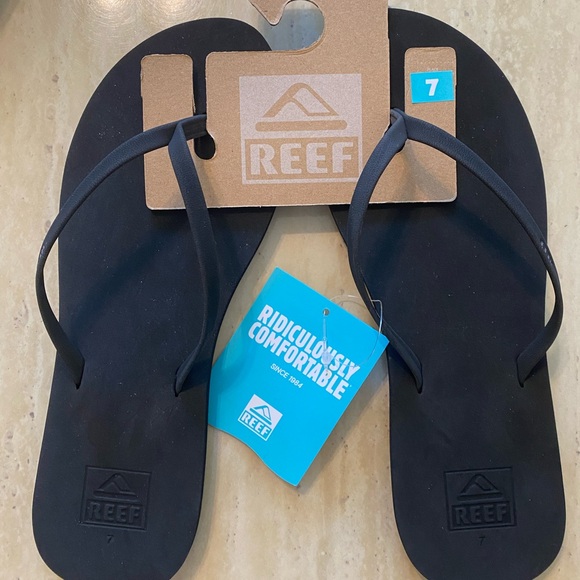 Reef Shoes - Reef Bliss Nights Black Flip Flops